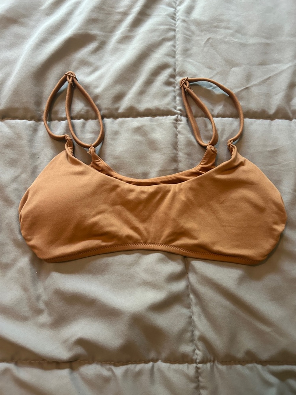 aerie Scoop Swim Bra - Tan Brown